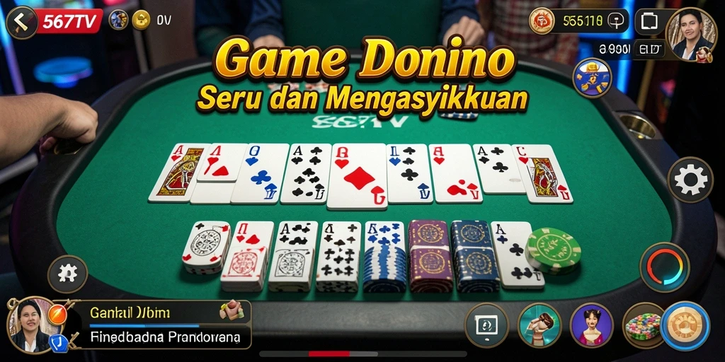 Gameplay menarik dari 567TV dalam permainan Domino.