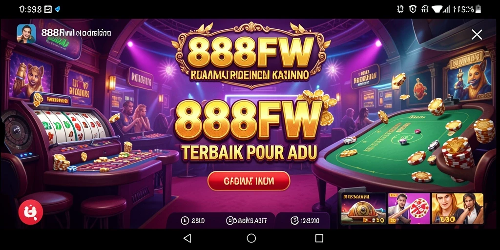 Screenshot gameplay 888FW menampilkan suasana kasino yang mendebarkan.