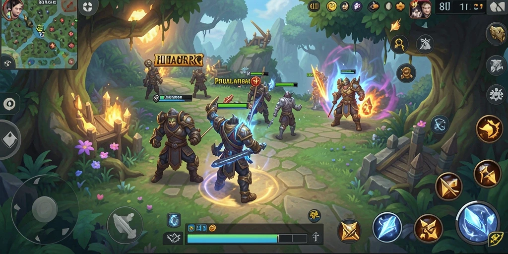 Tampilan gameplay RPG yang menawan dan mendebarkan di 8II.