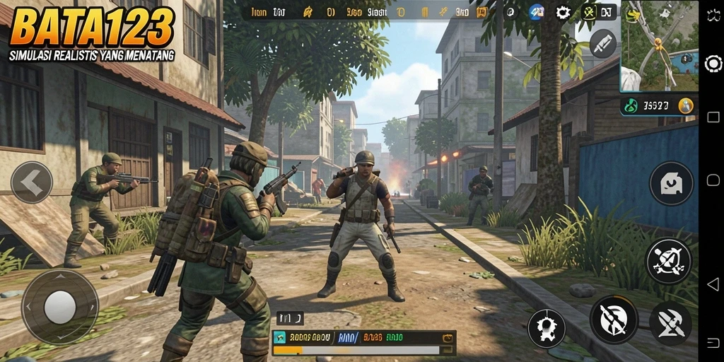 Tampilan gameplay BATA123 yang menakjubkan dan realistis.