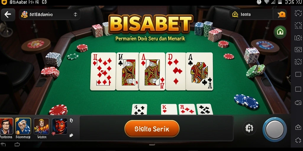 Tampilan gameplay domino yang menarik dan interaktif.