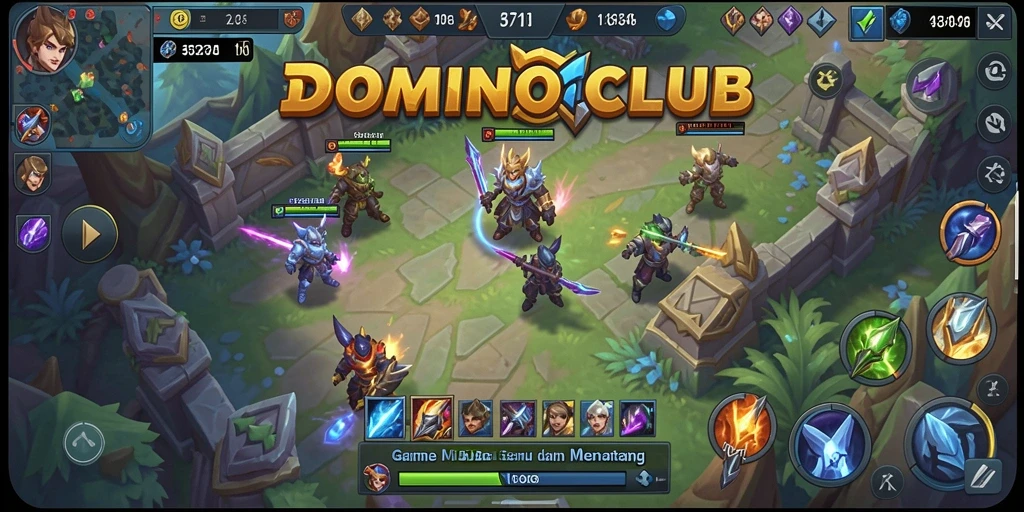 Gameplay menakjubkan dari DOMINOCLUB di arena pertempuran.