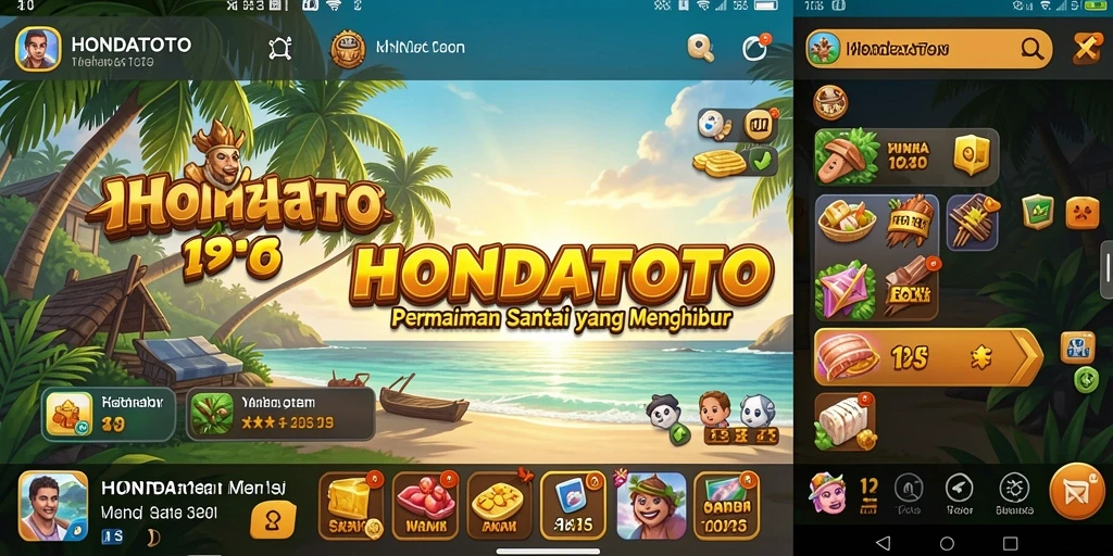 Tangkapan layar dari gameplay HONDATOTO yang menyenangkan dan menarik.