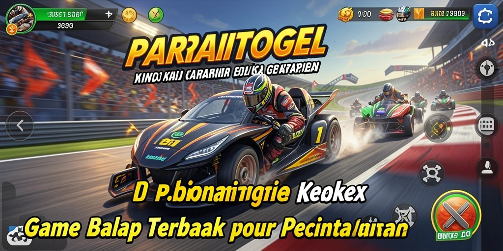 Tampilan screenshot dari gameplay balap yang mendebarkan di PARTAITOGEL.