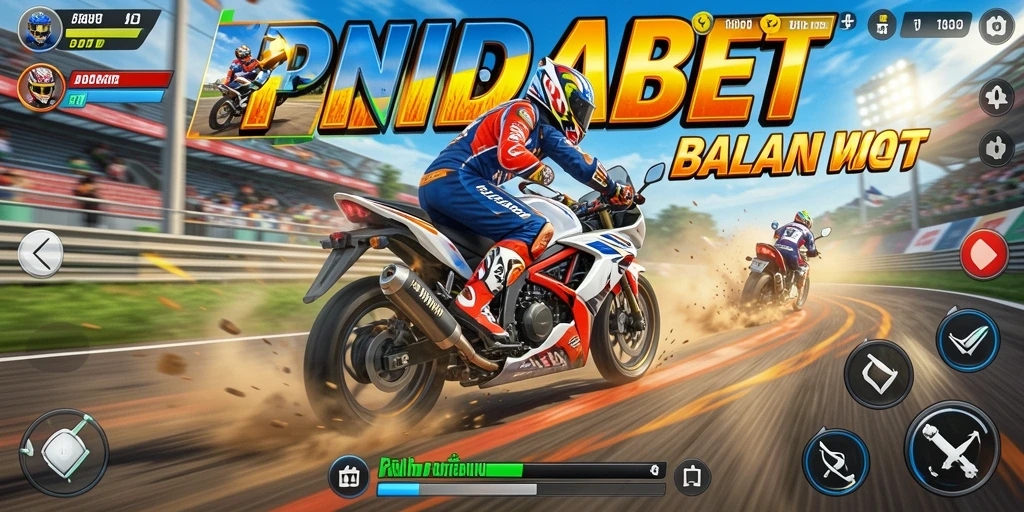 Gameplay balapan motor yang menegangkan dan seru.