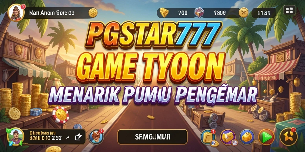 Screenshot gameplay PGSTAR777 menampilkan manajemen bisnis Tycoon yang seru.