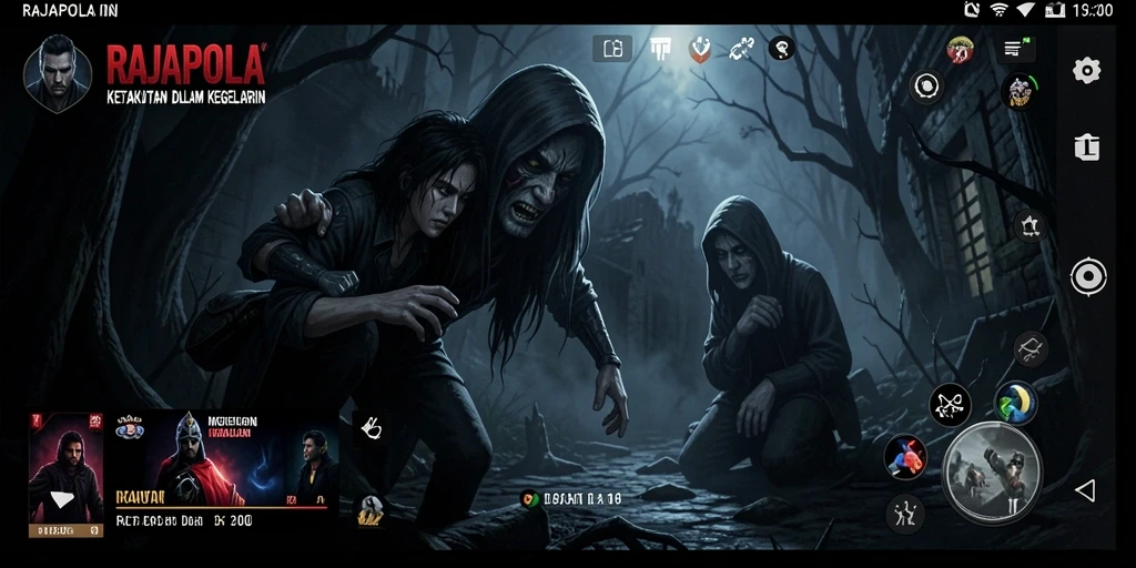 Tampilkan gameplay menyeramkan dari game RAJAPOLA yang penuh ketegangan.