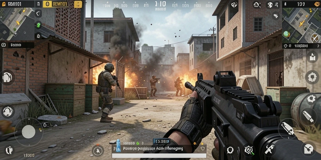 Gameplay <strong>REMI101</strong> yang menegangkan dengan aksi tembak-menembak yang mendebarkan.