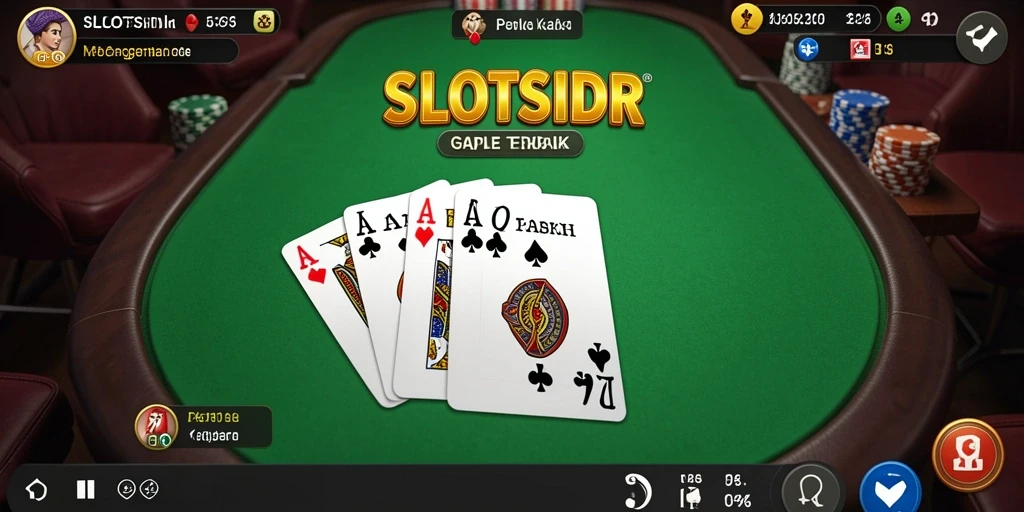 Tampilan gameplay Gaple yang menarik dan interaktif di SLOTSIDR.